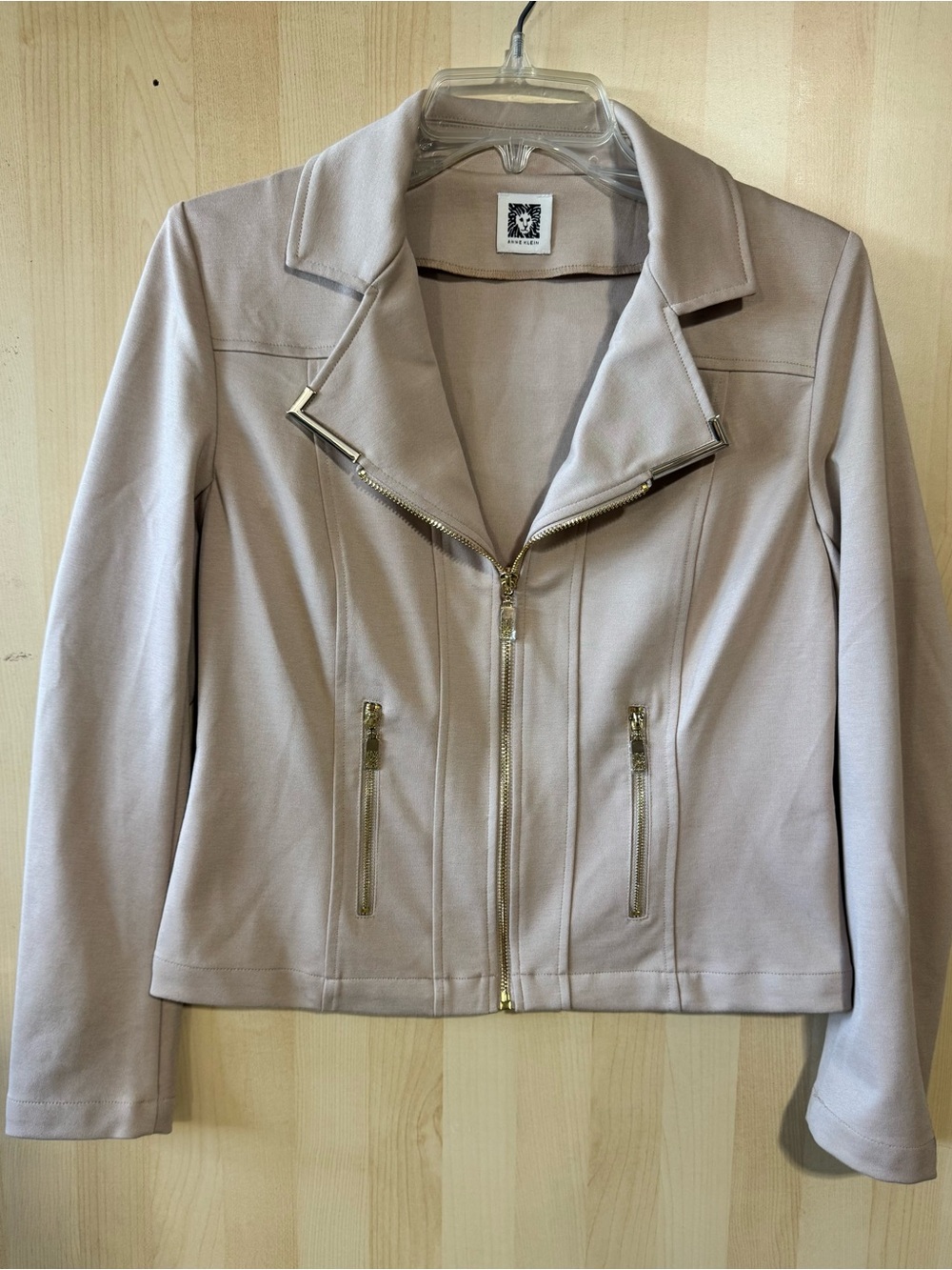 Anne Klein Light Beige Tailored Blazer Jacket New